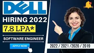 Dell Recruitment 2022| Software Engineer | ₹7.8 LPA | Apply Now
