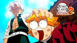 Zenitsu Runs Away From Sanemi Shinazugawa | Demon Slayer The Hinokami Chronicles 2 Game | Funny