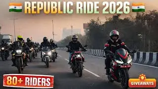 Delhi NCR’s Biggest Republic Ride 2026 | 80+ Bikes #heavyriders #republicday #ridersofindia #aprilia