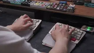 QK Alice Duo with lubed Cherry MX Nixies Typing Sounds