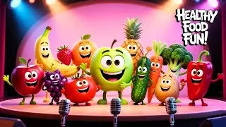 🌟 Healthy Food Adventure | Fun Kids Songs & Animated Characters