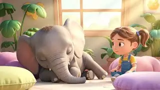 The Sleepy Baby Elephant Napped on the Mat 🐘 | Nursery Rhymes for Kids & Baby Songs