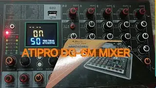 Atipro 6 chanel mixer//dg-6m juber just mixer low price