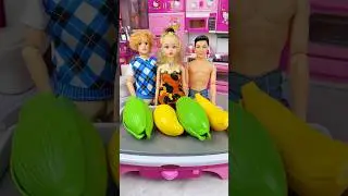 Satisfying With Unboxing Doll Kitchen Set Toys, ASMR Video #shorts