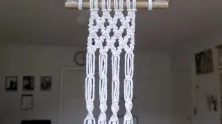 Macrame wall hanging Alternating half hitch knot Spiral knot #macrame #wallhanging