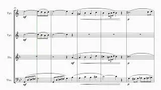 Luigi Bottazzo | 8 Easy Pieces, Op. 203 (arr. for Brass Quartet) | Sheet Music Arrangement