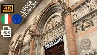 Lucca Highlights | Tuscany, Italy 🇮🇹 🇪🇺 City Culture | Walking Tour | ASMR Ambience | 4K HDR Travel