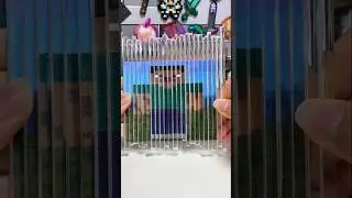 I made an image using Perler beads that shows both Steve and Alex, depending on the viewing angle.