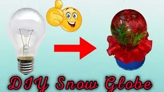 DIY Snow Globe || how to make Snow Globe with fuse bulb || best out of waste || #shorts