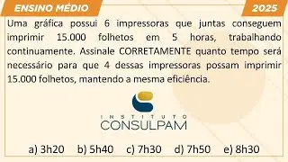 Faça a REGRA de TRÊS SIMPLES na Prova da Banca CONSULPAM