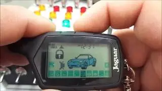 Автосинализация Jaguar TEZ-beta программирование кнопок брелка