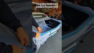 1966 Chevy Malibu trunk seal retainer. #automobile #chevrolet #diy #car #cleaning #painting