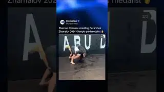 Khamzat Chimaev wrestling Razambek Zhamalov 2024 Olympic gold medalist 🥇