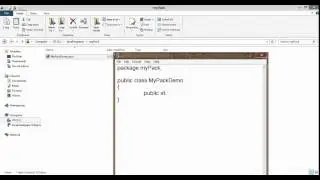 Working with Simple Package Program in Java