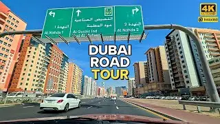 DUBAI CITY ROAD TOUR 🇦🇪 | Port Saeed to Al Nahda | 4K UHD Scenic Drive 🚗