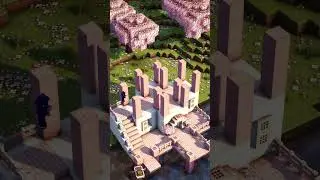 Minecraft Cherry Lakeside House🌸 #minecraft