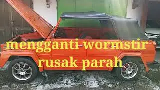 cara melepas wormstir pada mobil VW safari yang sudah speleng#volkswagen#vwwisata#service