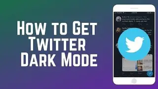 Twitter Dark mode enable