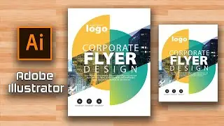 How to make flyer in Illustrator CC Part - 1 Poster Design Brochure Design Banner Design Photoshop