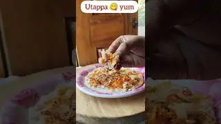 Utappa makes your breakfast happy!😋😜#cooking #breakfast #yummy #recipe #spicy #veggies #like #share