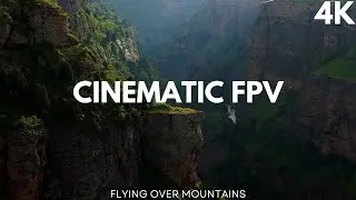 Best Cinematic FPV Drone Flying Over Mountains - Long Range Drone [4K]