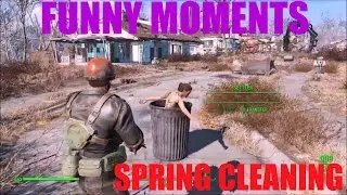 Fallout 4 Spring Cleaning in the Sanctuary - (Funny Moment)