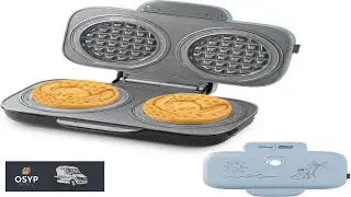 Disney Dash MultiMaker Double Mini Maker System Convenient Electric Waffle