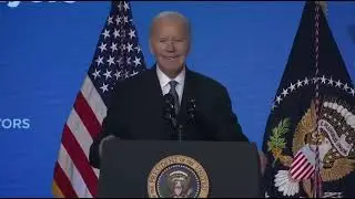 Joe Biden addresses the conference of mayors, January 17, 2025