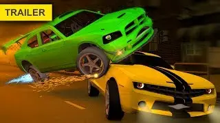 Car cartoons - The golden wheel is stolen from the museum police car cartoon trailer