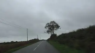 Driving On The D31 From 22160 Bulat Pestivien To La Croix Tasset, C&ocirc;tes d'Armor, Brittany, France