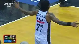 ΠΑΟΚ - Παναθηναϊκός | Το φοβερό triple-double του Κέβιν Πόρτερ στο 