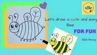 How To Draw A Cute Bee Step By Step Easy Drawing Tutorial