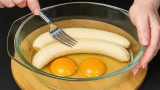 Just Add Eggs to Bananas! Quick, Easy & Cheap 5-Minute Breakfast Recipe!