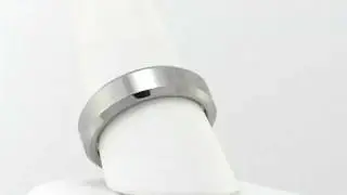 Polished Beveled Edge Tungsten Carbide Ring (6.0mm)
