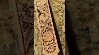 Custom Leather Carving! @RedTractorLeather #leathercarving #leathercraft #leathertooling #carving