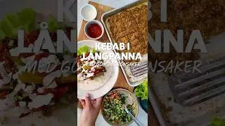 H&auml;r &auml;r dagens middag! Kebab i l&aring;ngpanna med g&ouml;mda gr&ouml;nsaker 🥬🥙