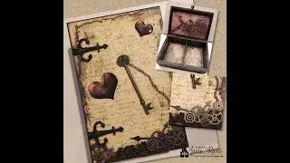 Altered Steampunk Cigar Box - With VectoriaDesigns