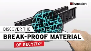 Drainage channels | Why is RECYFIX material that break-proof?