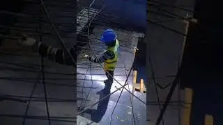 formwork and steel installation of wing wall #construction #constructionexcellence