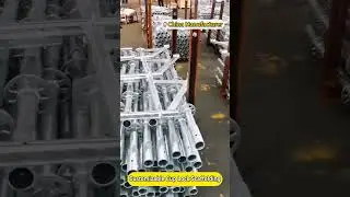 Hot-dip galvanized cuplock scaffolding: Durable & customizable.#scaffolding  #constructiontools #fyp
