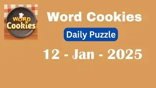 Word Cookies Daily Challenge January 12 2025 Answers