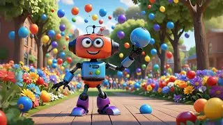 The Robot That Juggled Jelly 🤖🍓 | Fun Kids Story | Learning Coordination & Imaginative Play