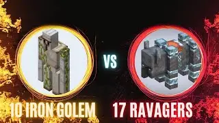 Iron golem army vs ravager army