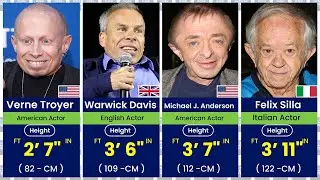 30 Shortest Actors in Hollywood🤠Heights of Famous Hollywood Actors