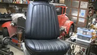 Полная перетяжка винтажного сиденья-ковша