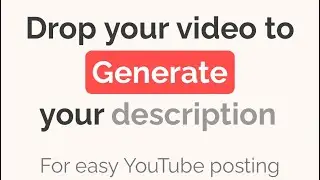 Tool Demo for YouTube Success: Generate Titles, Descriptions & Tags