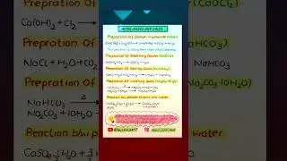 Acids,Bases and Salts: Part-09| Preparation of baking soda,washing soda,bleaching powder|