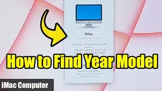 Как узнать год выпуска модели компьютера iMac
