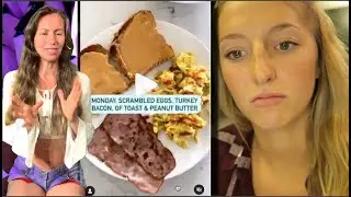 Yikes! what happened to MadFit Maddie Lymburner?? (what i eat in a day review)