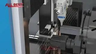 [ALLBEST Laser] fiber laser tube cutting machine overrun cutting #lasermachine #cnc